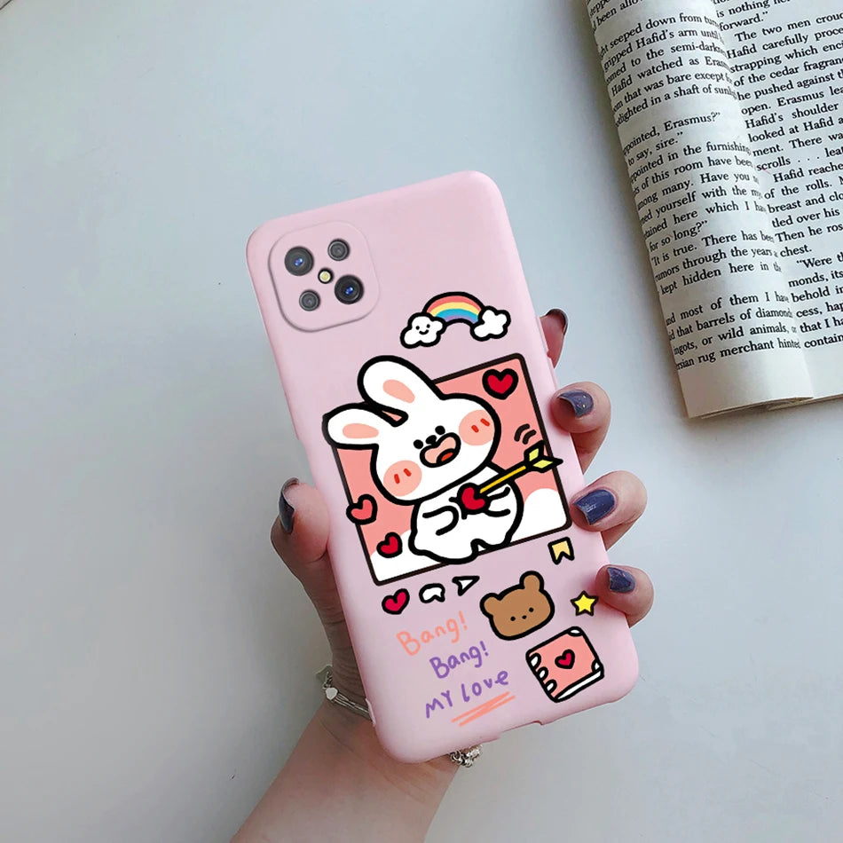 Case For OPPO Reno4 Z 5G Phone Case Cute Flower Cartoon Silicone Soft Back Fundas Cover For OPPO Reno 4Z CPH2065 Reno4Z 5G Coque - Caseverse