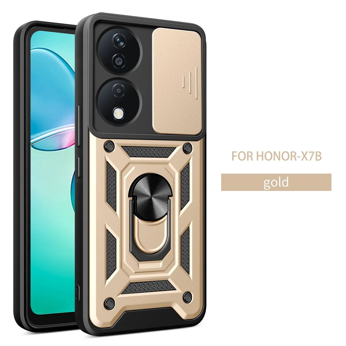 Honor X7B Phone Case, Heavy Duty Rugged Cover Bracket Magnetic Holder Shockproof Phone Case For Honor X7B - Caseverse