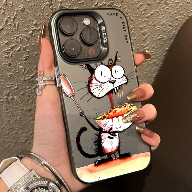 Personalized graffiti Cartoon Cat Phone Case For Xiaomi Redmi Note 13 12 11 Pro Plus 5G 12S 11S 10S 10 Pro Redmi 13C 4G Cover Caseverse