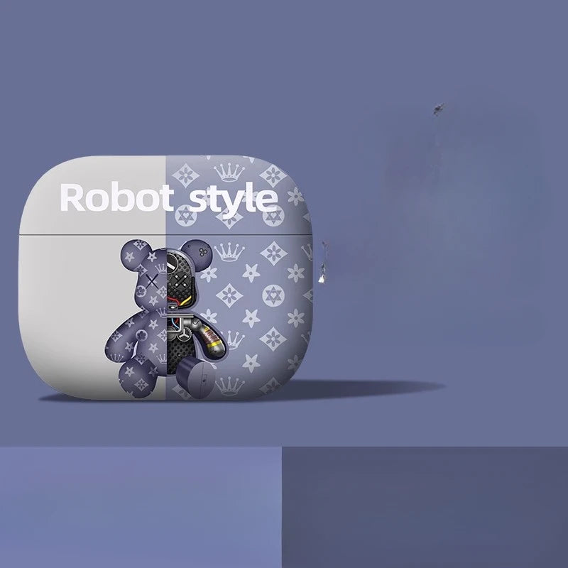 Cool Leather Grain Case for AirpPods Pro 2 Case Airpods 4 3 AirPods Pro Cover Apple Bluetooth Earphone Accessories Caseverse