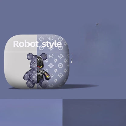 Cool Leather Grain Case for AirpPods Pro 2 Case Airpods 4 3 AirPods Pro Cover Apple Bluetooth Earphone Accessories Caseverse