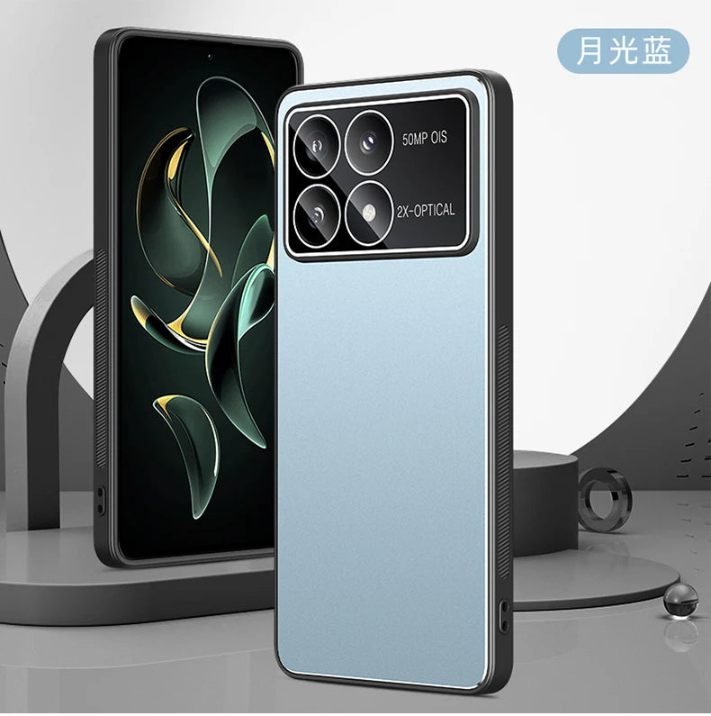 Luxury Metal Case For Xiaomi Poco X6 Pro 2311DRK48G Phone cases Shockproof Coque Shell TPU Soft Bumper Full Skin Funda Caseverse