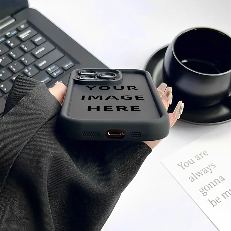 Customized Silicone Anti-fall Phone Case for iPhone 15 14 13 12 Pro Max Plus Phone Cover Personalized Design DIY Photo Caseverse