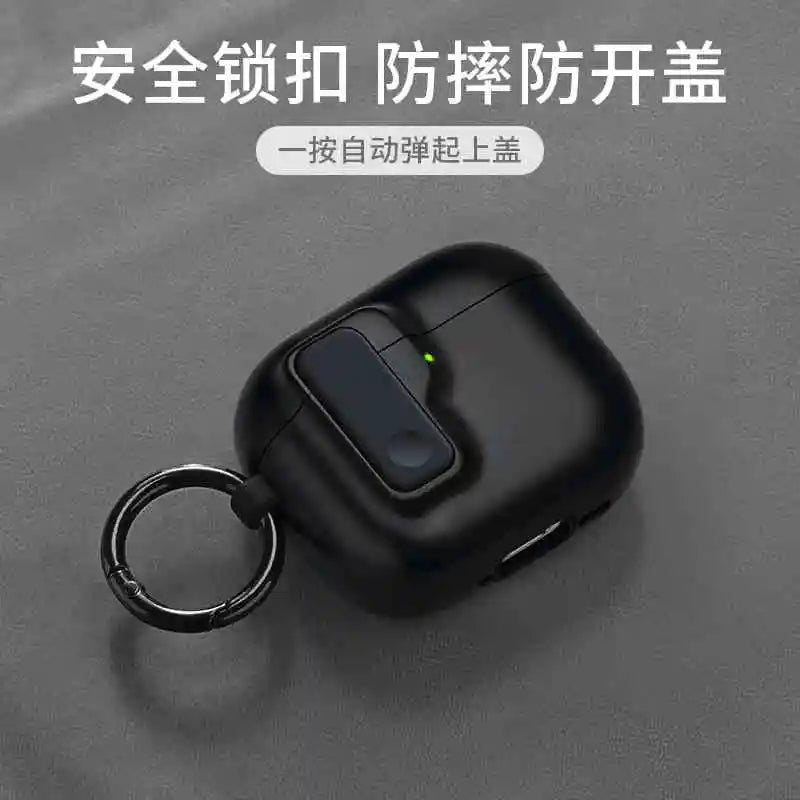 2024 New Hard Protector for AirPods 4 with Magnetic Lid Lock Hybrid Case Luxury Protection Cover for Apple AirPods 4(USB C) Caseverse