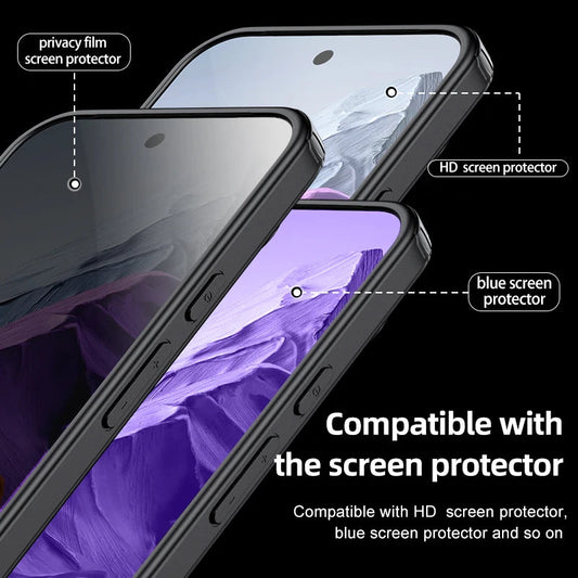 For Google Pixel 9 Pro XL 8 7 Pro 8a 7a Magsafe Case Matte White & Clear Wireless Charging Shockproof Magnetic Armor Cover Caseverse