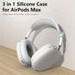 3 in 1 Soft Silicone Skin Protector Headphones Case For Airpods Max Cases Anti Scratch Shockproof Earphone Cover Accessories Caseverse