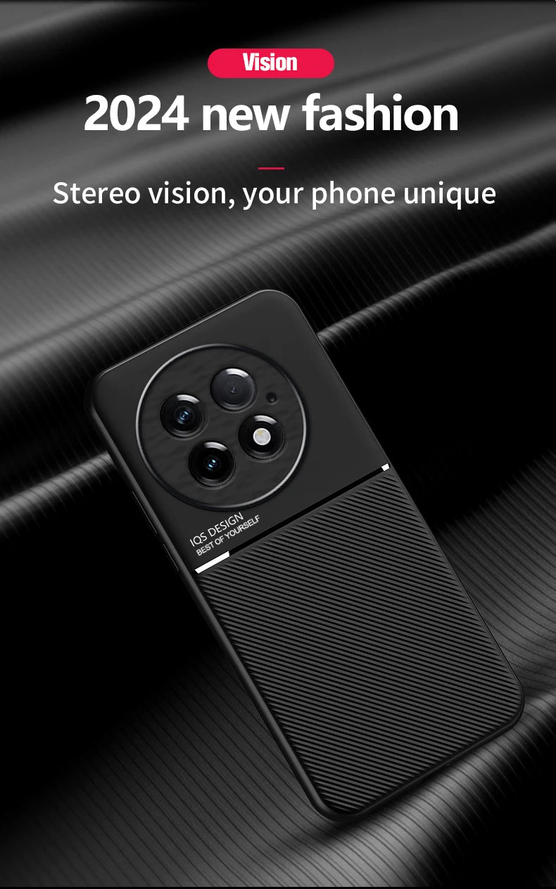 Rugged Protective Cover For OnePlus 13 One Plus 13R Case Built-in Car Magnetic Holder Phone Coque Fundas - Caseverse