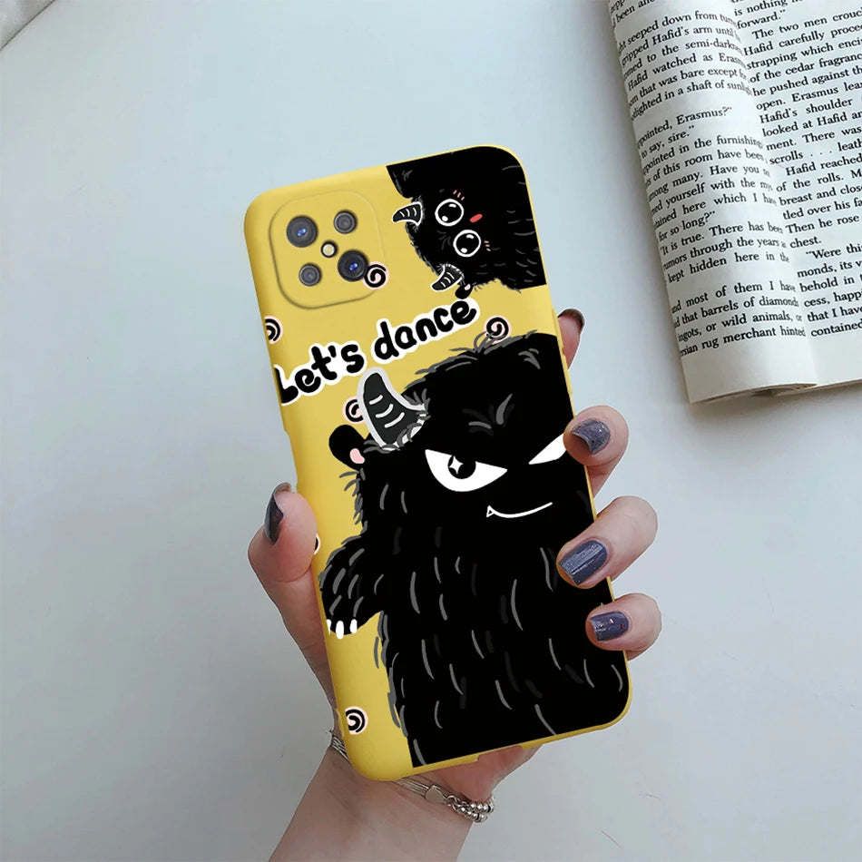 Case For OPPO Reno4 Z 5G Phone Case Cute Flower Cartoon Silicone Soft Back Fundas Cover For OPPO Reno 4Z CPH2065 Reno4Z 5G Coque - Caseverse