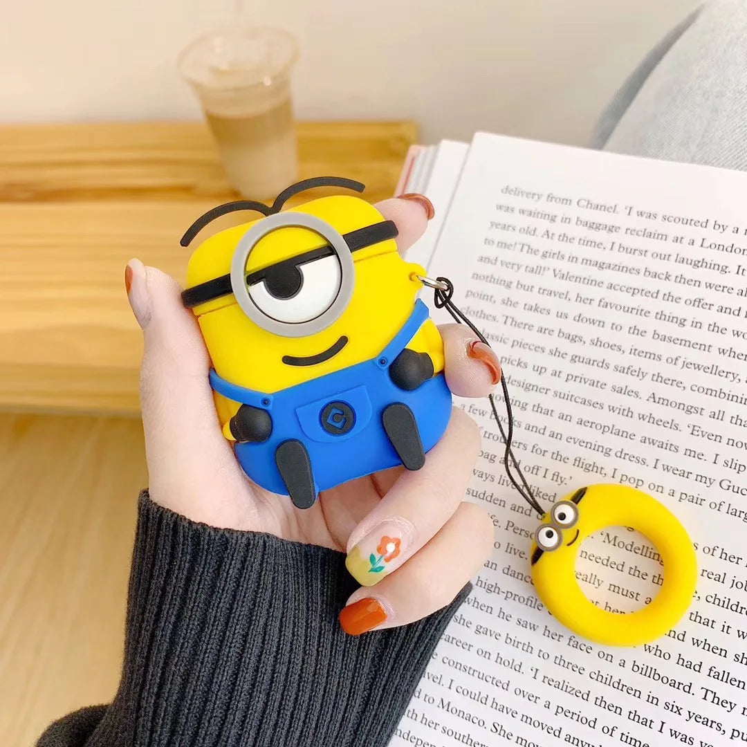 For Airpods 1 2 3 4 Pro Case Cute Cartoon Silicone Earphone Case Accessories Cover