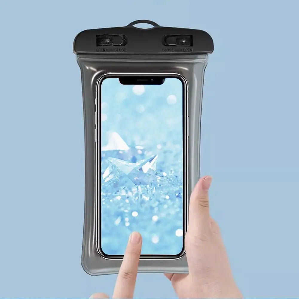 Transparent Waterproof Phone Case Touch Screen Under 7.0 inches Mobile Phone Cover with Lanyard Phone Sealed Bag Swimming&Diving - Caseverse