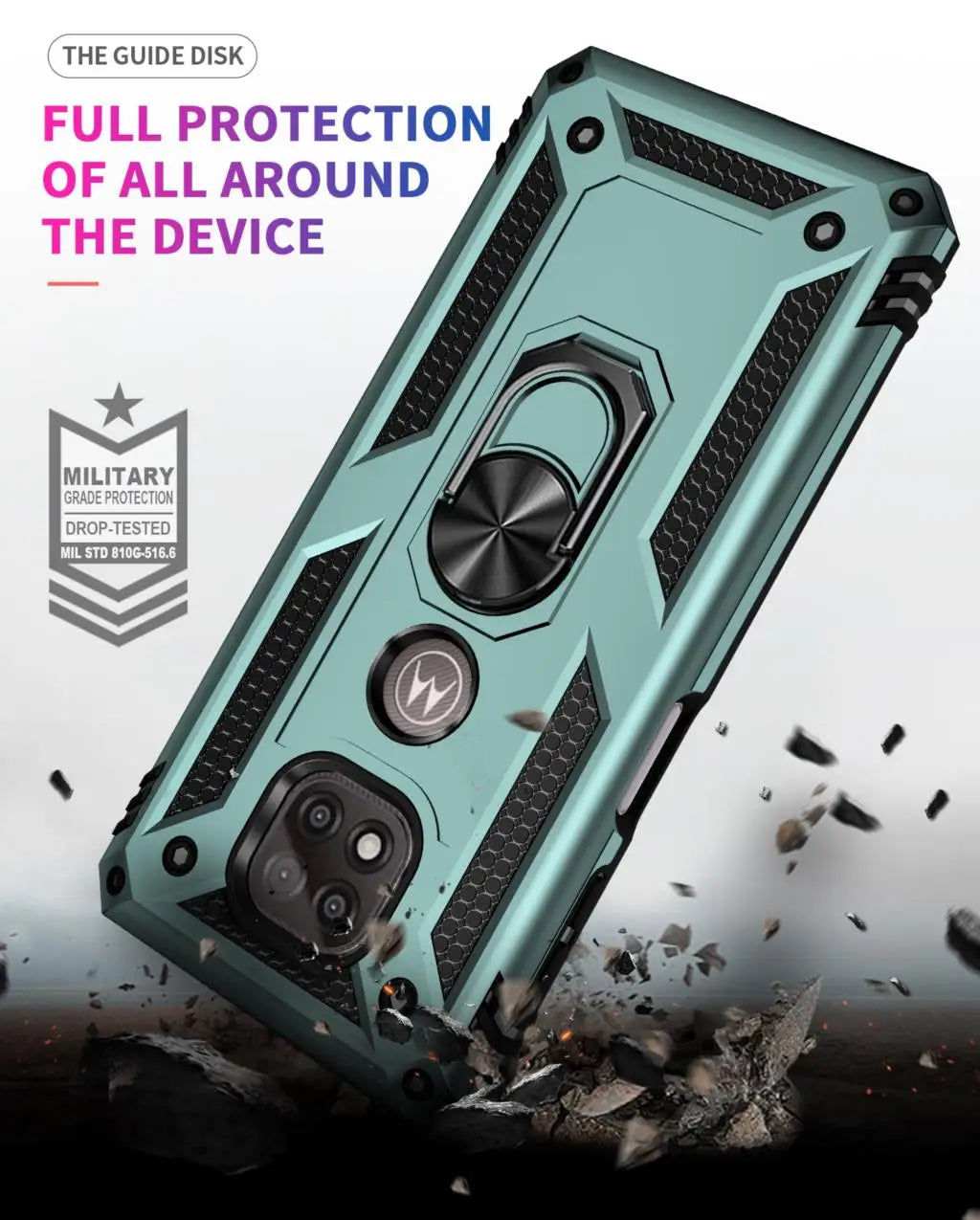 for Moto G Power Case for Phone Moto G Power 2021 Case Shockproof Armor Rugged Military Protective Car Holder Magnetic Cover