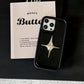 Luxury Metal Star PU Leather Phone Case For iPhone 15 14 13 12 Pro Max 15pro 14Pro Shockproof Cover Men Women Stylish Cases Caseverse