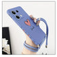 Note13 Big Red Heart Lanyard Silicone Phone Case For Xiaomi Redmi Note 13 13Pro Shatterproof Redmi Note 13ProPlus Back Cover