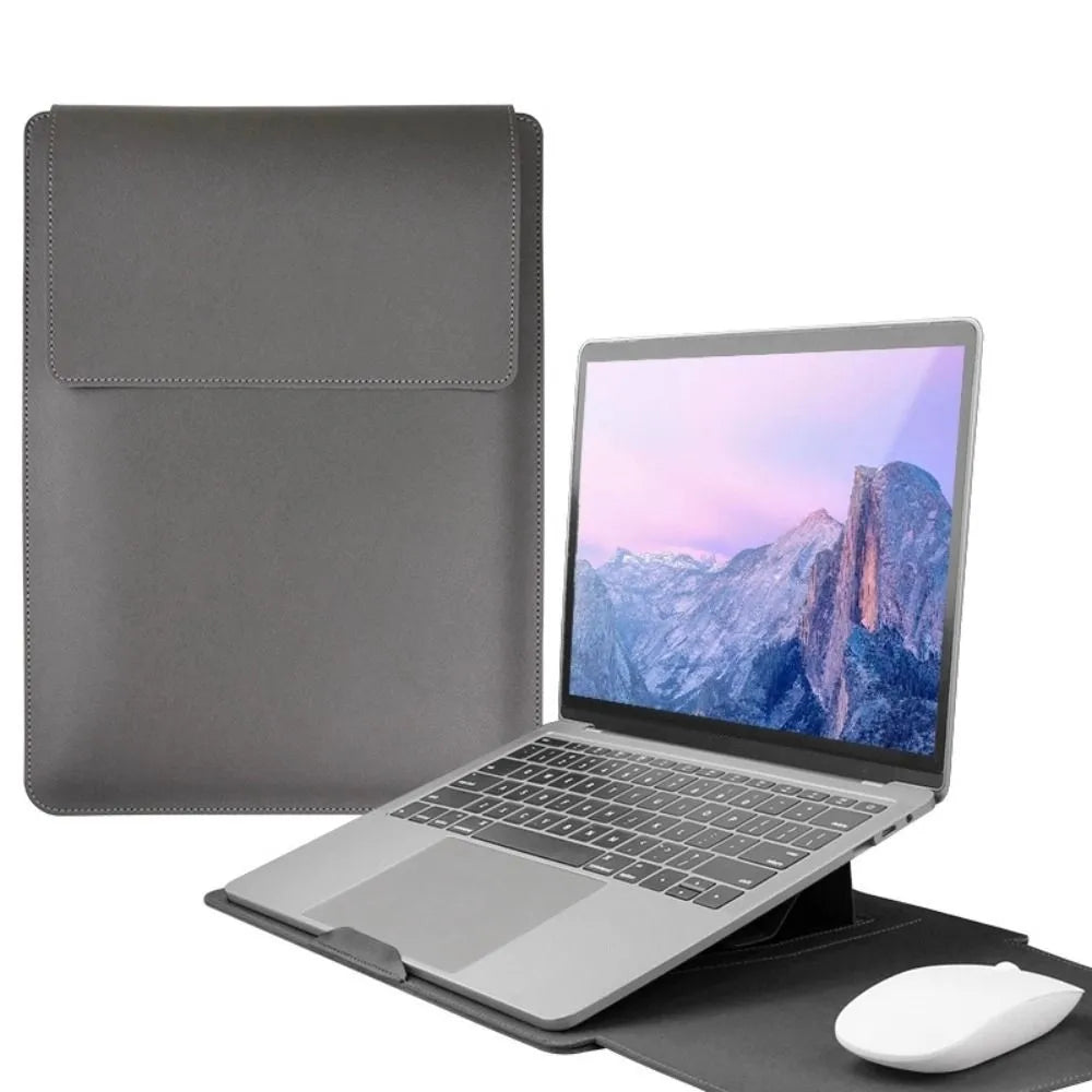 Portable Laptop Sleeve Bags Waterproof Pu Leather Notebook Sleeves Neoprene Soft Sleeve Tablet Cases