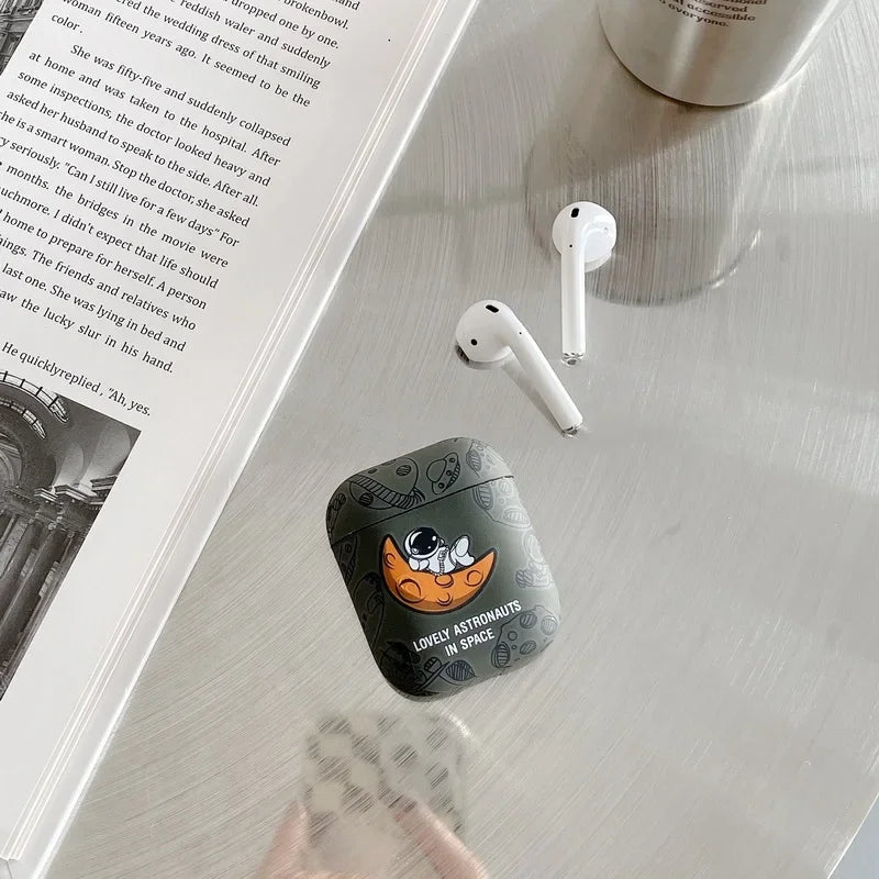 Astronaut Space Moon Earphone Soft Case for Apple Airpods 3 2 1 Pro 2 4 2024 Headphone Cover for Air Pods Pro2 3rd Gen Custodia Caseverse