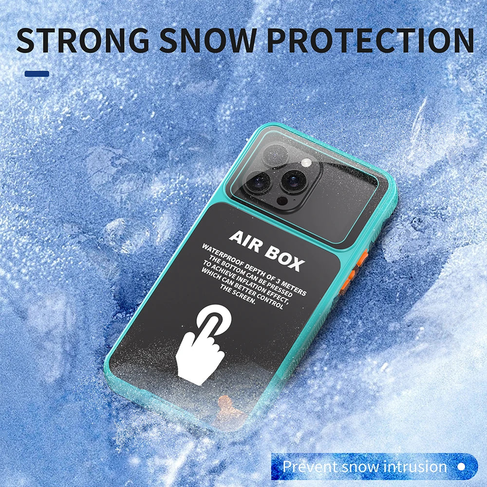 IP68 Waterproof Case For iphone 15 Pro Max Case 14 Plus 12 13 Underwater Full Sealing Cover Shockproof Built-in Screen Protector - Caseverse