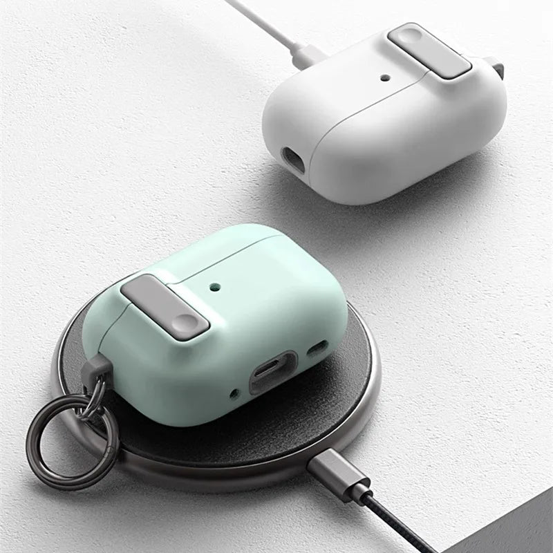 Security Lock Cover for AirPods Pro 2 3 Case for AirPods Pro2 Pro 2nd Gen 2024Case Shockproof for AirPods Pro Airpods3 Funda Caseverse