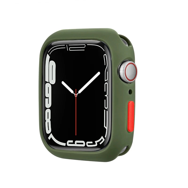 Candy Soft Silicone Case for Apple Watch Cover 9 8 7 6 Se 5 45mm 42mm 38 Protection Iwatch Serie 44mm 40mm 41mm Bumper for women