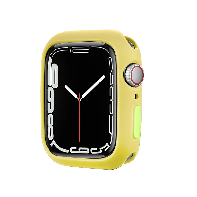 Candy Soft Silicone Case for Apple Watch Cover 9 8 7 6 Se 5 45mm 42mm 38 Protection Iwatch Serie 44mm 40mm 41mm Bumper for women