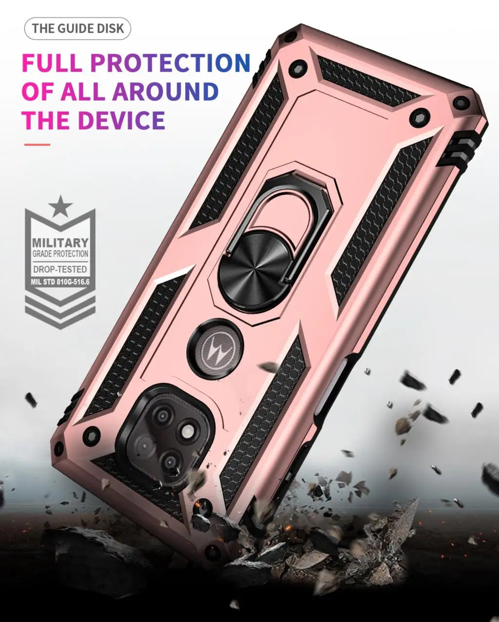 for Moto G Power Case for Phone Moto G Power 2021 Case Shockproof Armor Rugged Military Protective Car Holder Magnetic Cover - Caseverse