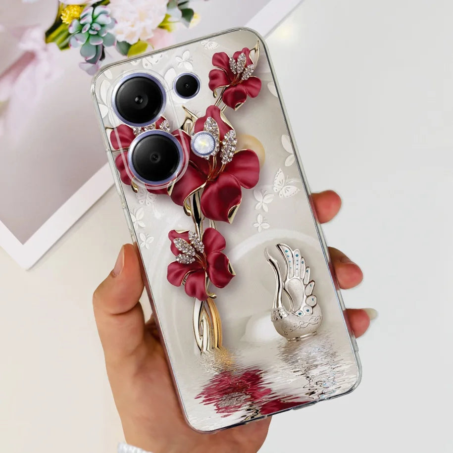 For Xiaomi Poco M6 Pro 2024 Case New Fashion Marble Cartoon Cover Soft Clear Silicone Funda For Xiaomi Poco M6 Pro 4G Phone Case - Caseverse
