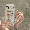 Cute Cartoon Peanut Snoopy Card Holder Pocket Phone Case For iPhone 16 15 14 13 12 11 Pro Max Cases Soft TPU Cover With Lanyard Caseverse