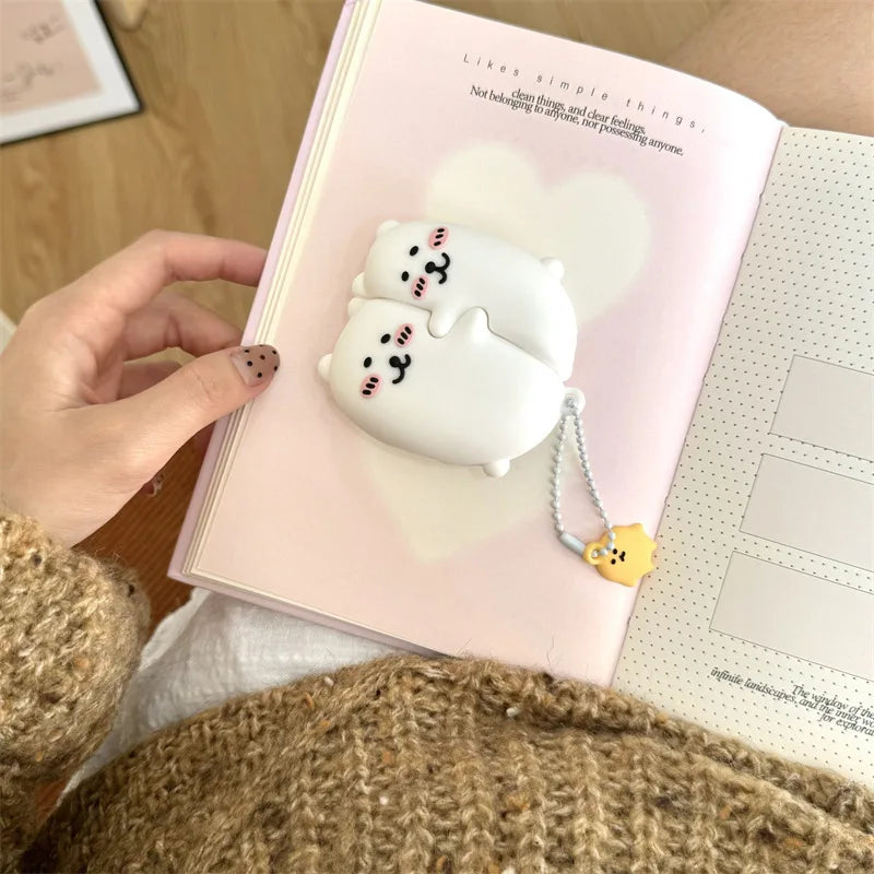 Embracing Bear Case for AirPods 4 Airpod 1 2 3 Pro Pro2 Bluetooth Earbuds Charging Box Protective Earphone Case Cover Caseverse