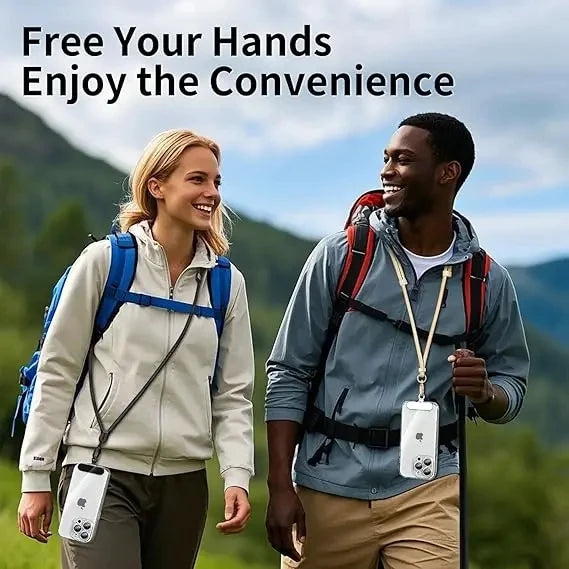 Lanyard - Adjustable Phone Strap Clip Holder for All Phone Case 7mm Thick (Neck & Shoulder & Crossbody / Wrist)