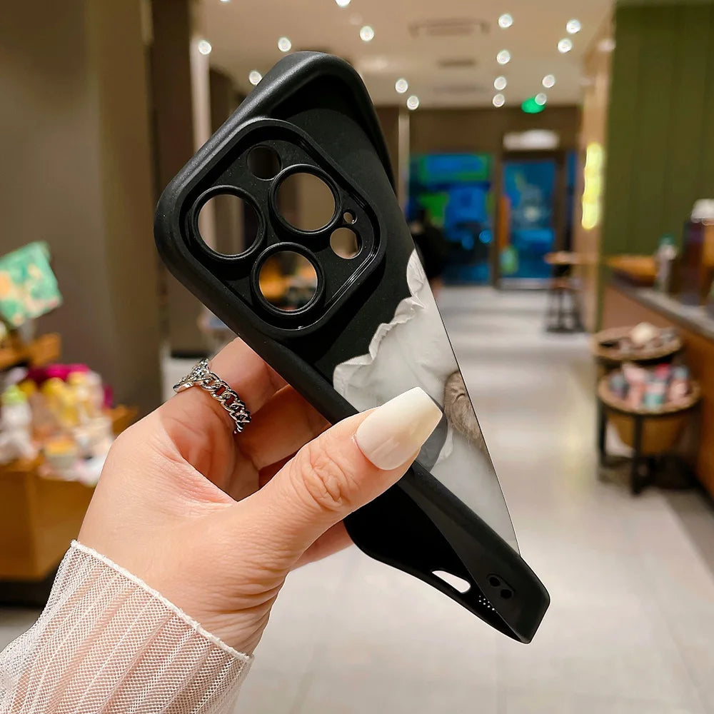 Candy Color Cute Cat Phone Case For iPhone 12 13 14 - Caseverse