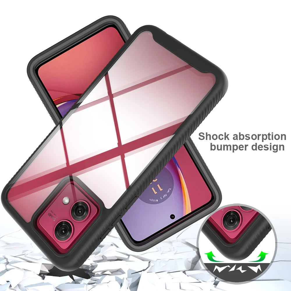 Moto G84 5G Phone Case Shockproof Clear Case TPU Bumper Rugged Cover For Motorola Moto G84 5G Protective Case - Caseverse