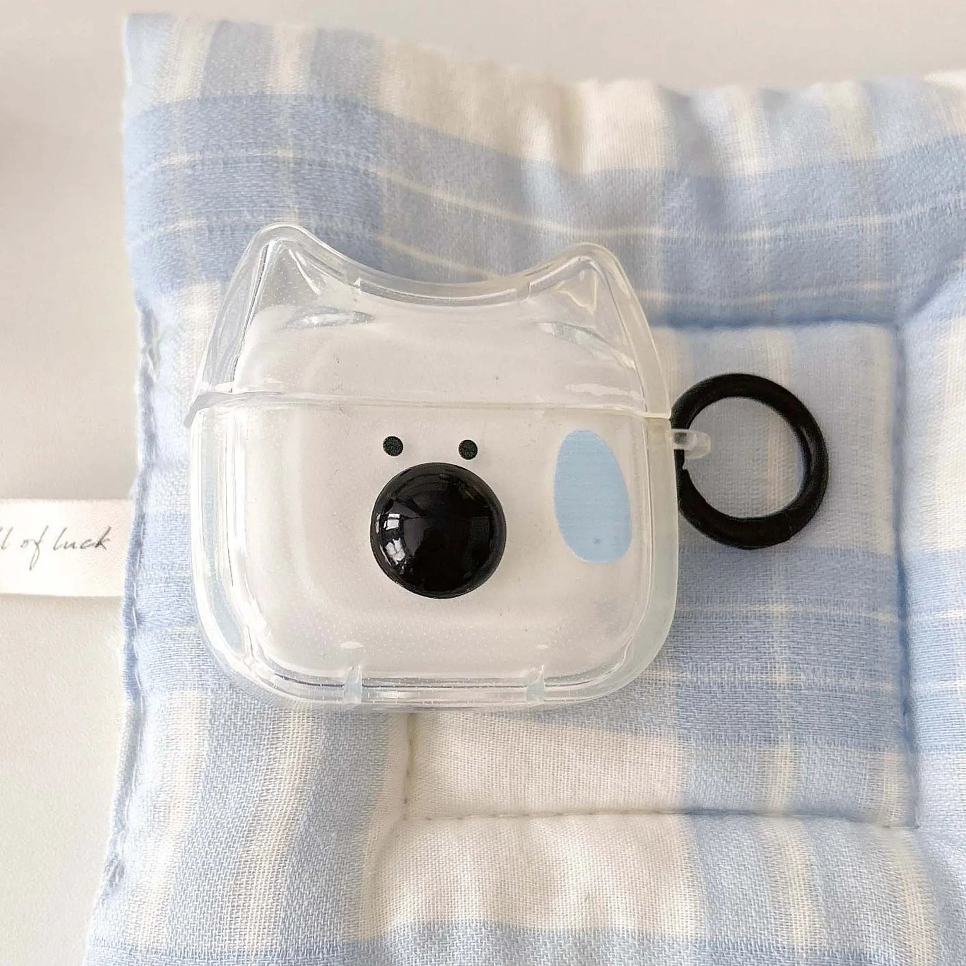 Ins 3D puppy funny dog cartoon wireless bluetooth charging box for apple airpods 1 3 pro 2nd 2 4 relif earphone case Caseverse