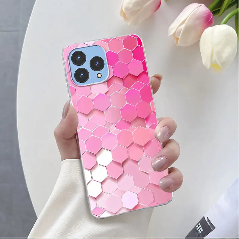 For Cubot P80 Case 2023 Luxury Phone Case For Cubot P80 6.58" Marble Butterfly Flower Clear Soft Silicone TPU Protective Cover - Caseverse