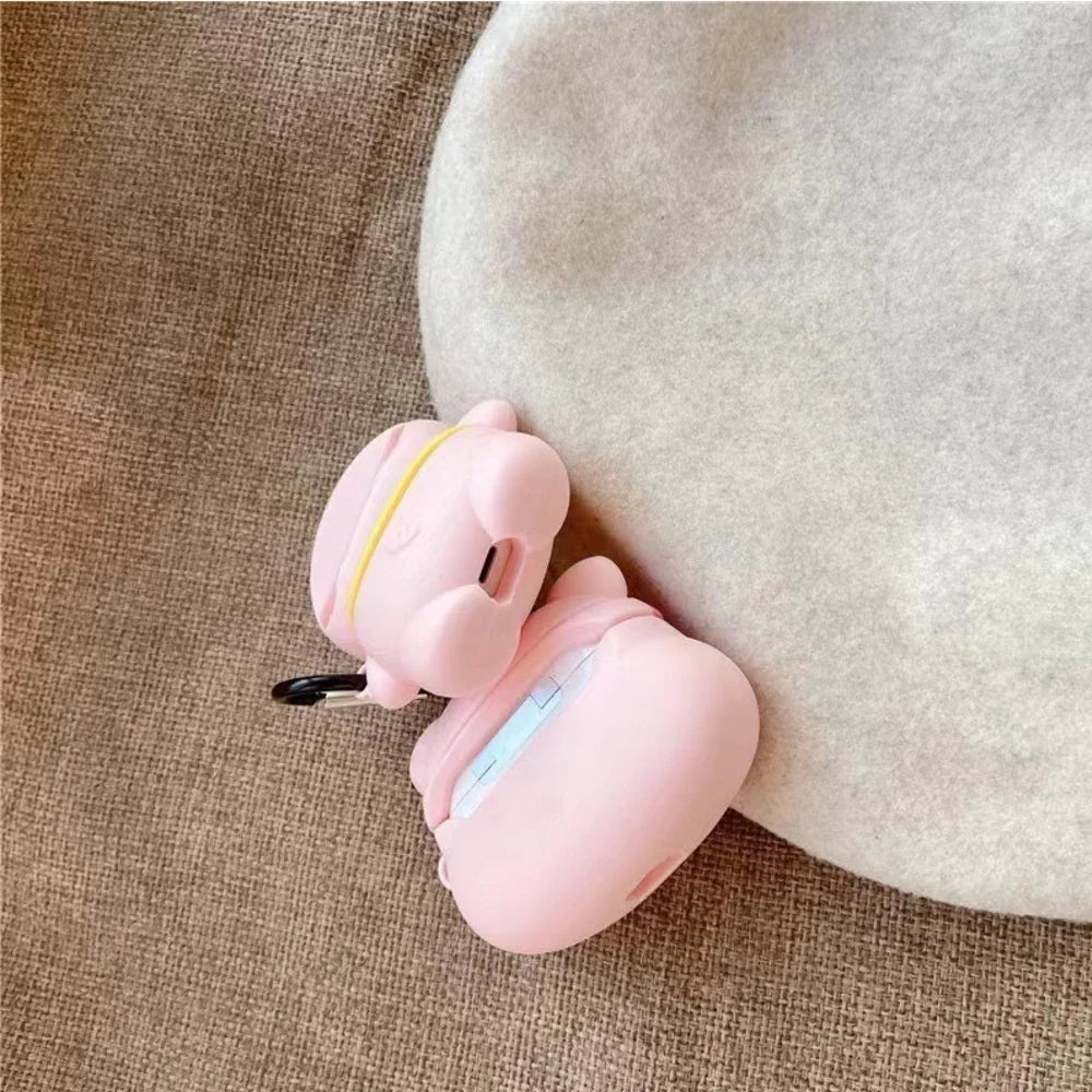 Bluetooth headset case Cartoon Pig cute wind silicone ear case, applicable to Airpods1/2, Airpods Pro, Airpods Pro2, Airpods3 Caseverse