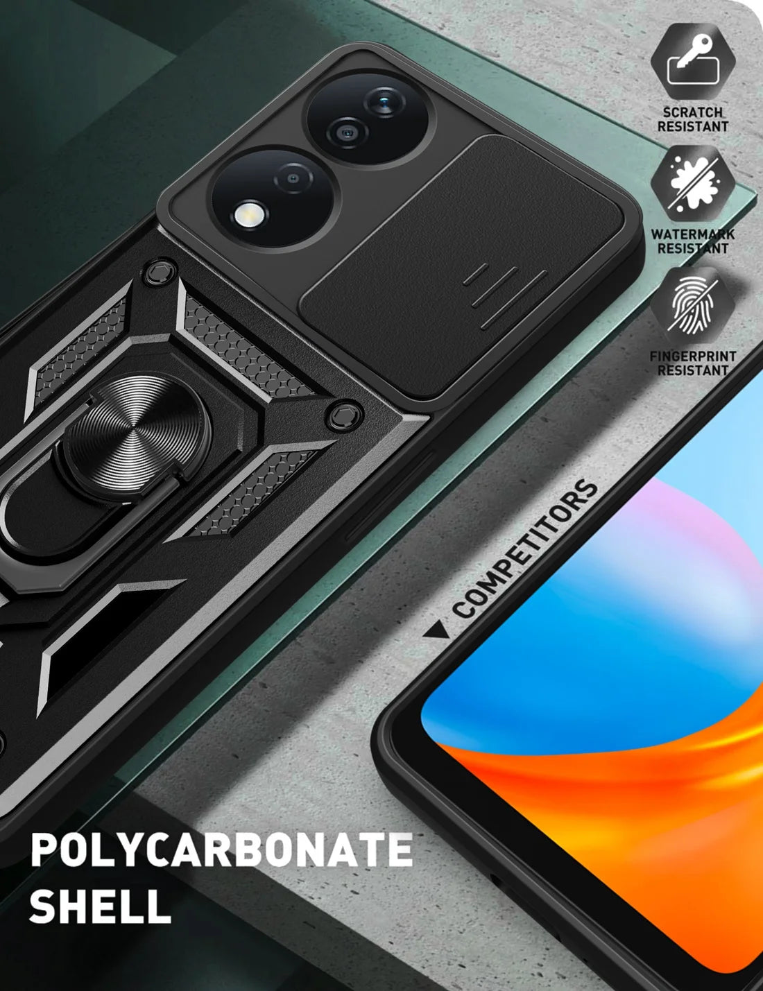 Honor X7B Phone Case, Heavy Duty Rugged Cover Bracket Magnetic Holder Shockproof Phone Case For Honor X7B - Caseverse