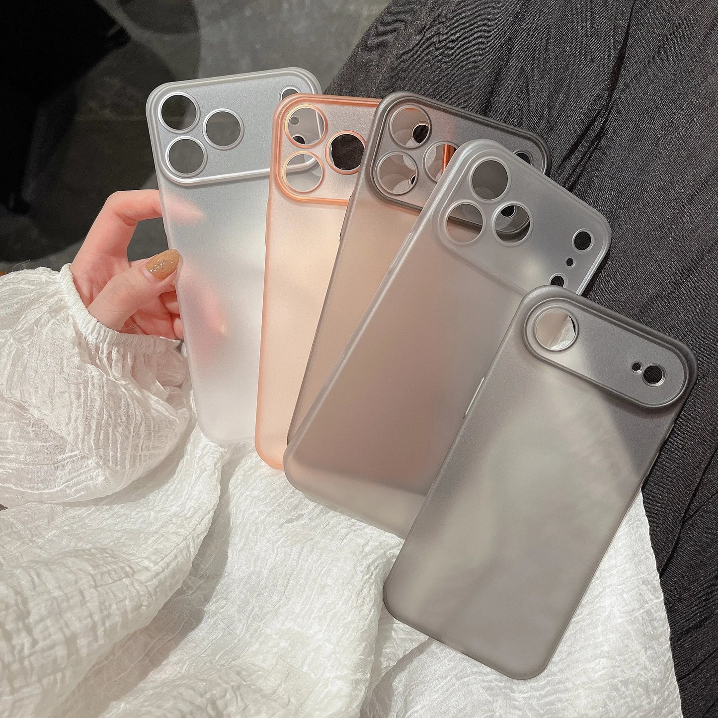 Luxury Ultra Thin PP Hard Case for iPhone 17 Air 17 Pro Max Clear Translucent Shockproof Slim Lens Protection Cover Case