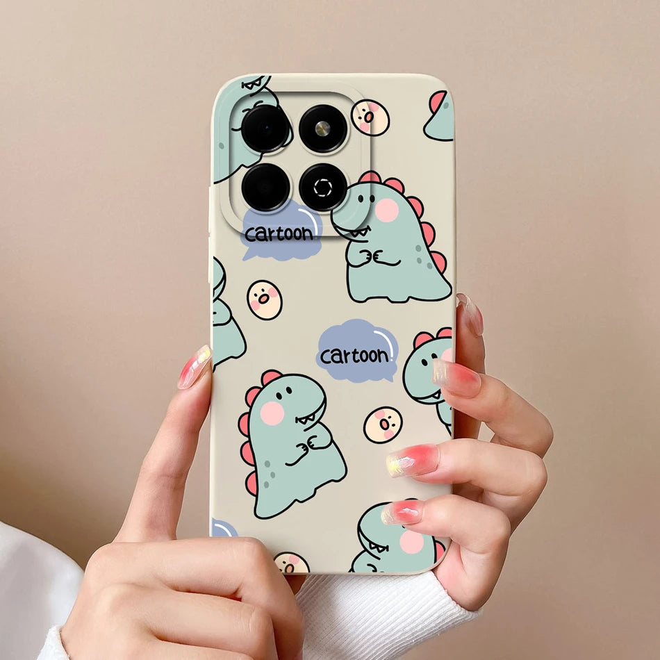 Case For Honor X6B Phone Back Cover Cute Avocado Soft Comfortable Liquid Silicone Camera Protection Anti Drop Bumper Capa Funda