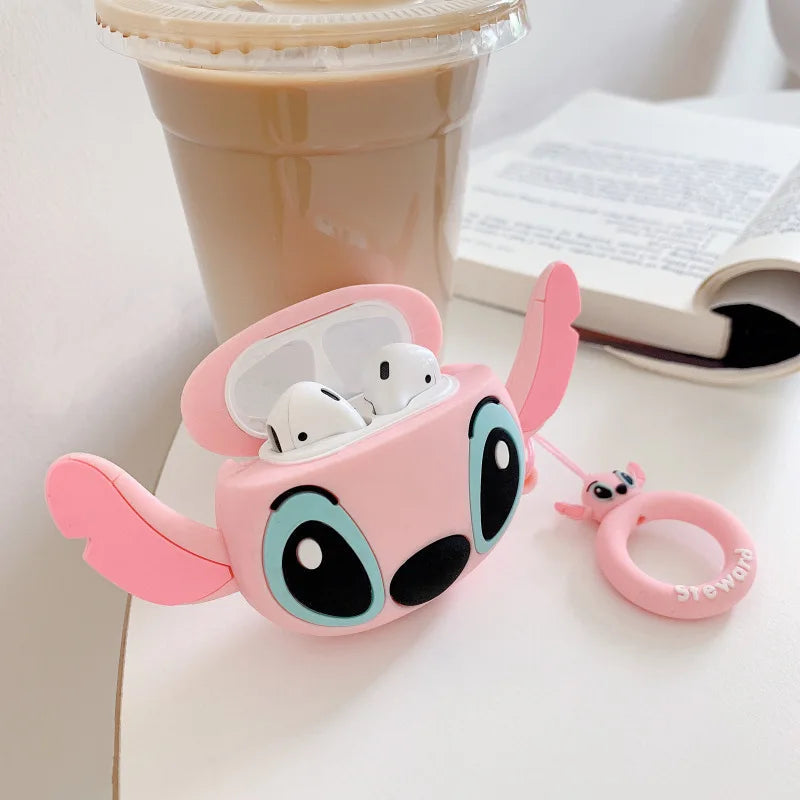 3D Cartoon Silicone Case for Airpods 1 2 3 Pro Wireless Earphone Protective Cover for Airpods Pro2 with Hook Caseverse