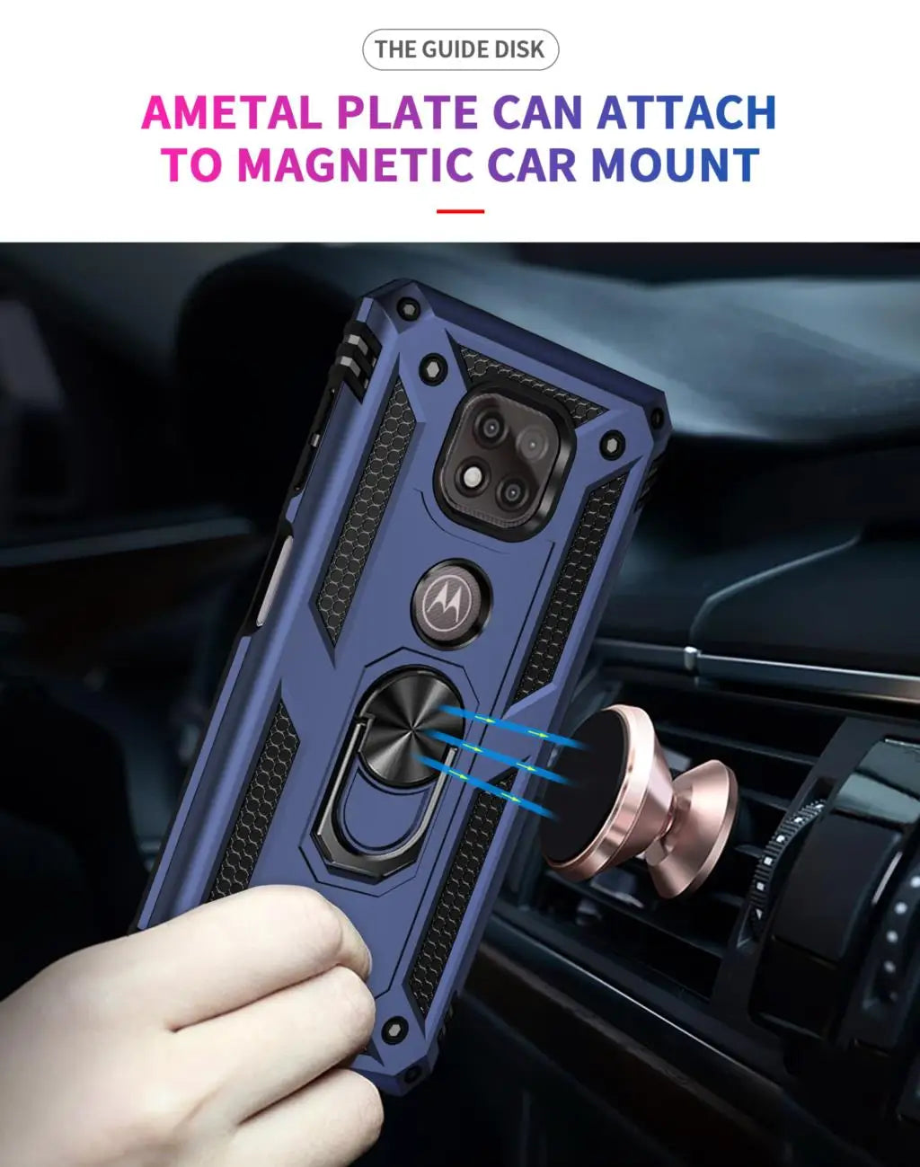 for Moto G Power Case for Phone Moto G Power 2021 Case Shockproof Armor Rugged Military Protective Car Holder Magnetic Cover - Caseverse