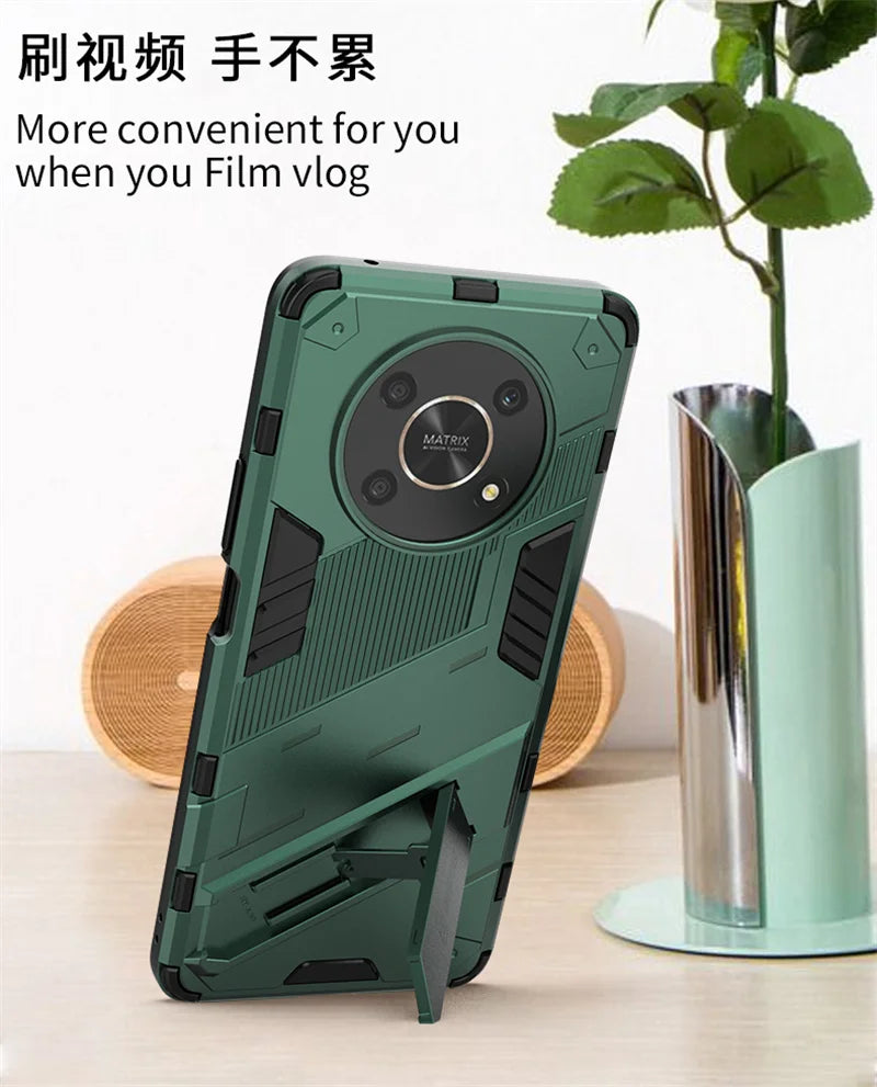 For Honor Magic 4 Lite Case Magnetic Holder Shockproof Armor Phone Cases for Honer Magic4 Lite 5G 4Lite Light 5G Rugged Cover - Caseverse