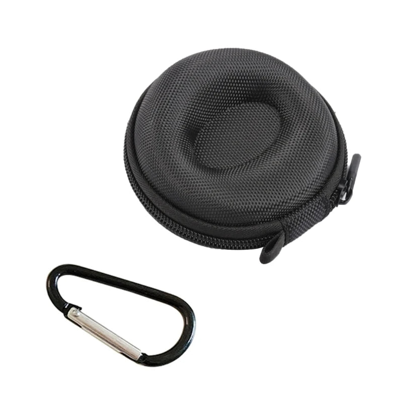 Travel Watch Case,Single Watch Box with Zipper for Storage, Cushioned Round Portable Watch Case for Wristwatches