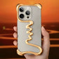 iPhone Phone Case Metal 3D Hollow Case For iPhone16 ProMax 14 15 Pro 16Plus  Aluminum Alloy Track Shell Air Bag Shockproof Cover Caseverse