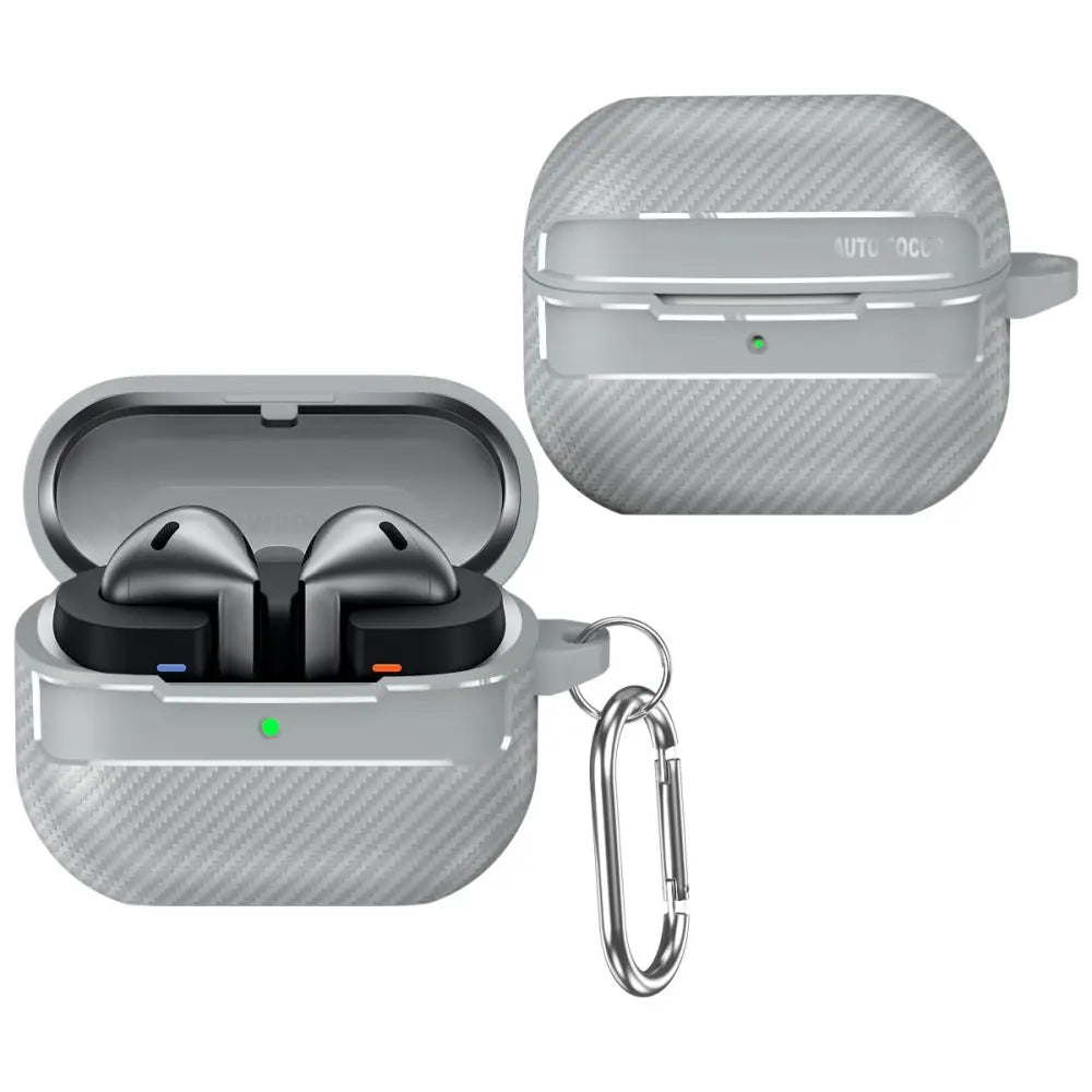 Shockproof Earphone Case for Samsung Galaxy Buds 3 Buds3 Pro Cover Carbon Fiber Texture Shell Soft Silicon Bag Coques