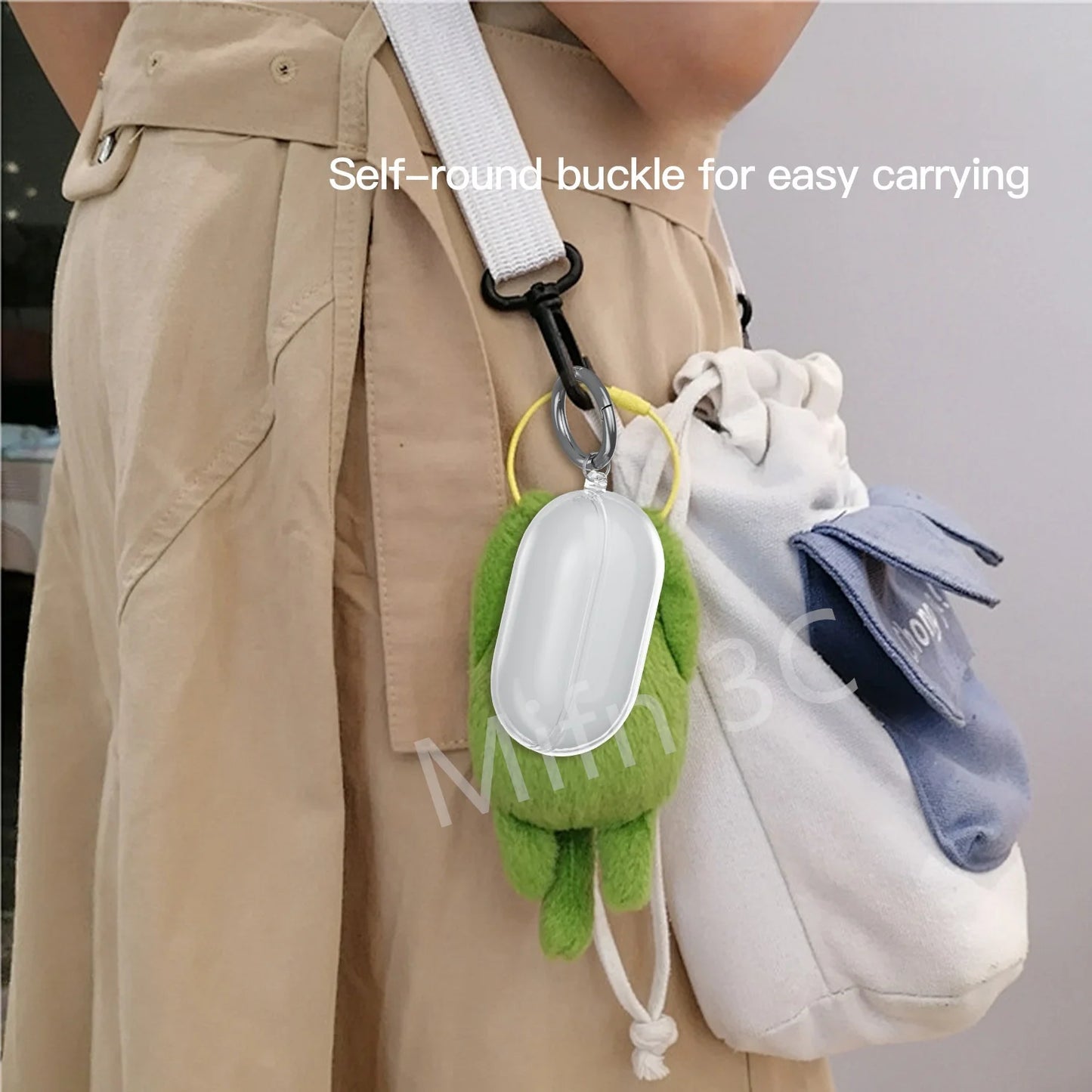 2024 New For Beats solo Buds Earbuds case Soft Transparent Protect Case With keyring Scratch resistant Case for Beats solo Buds