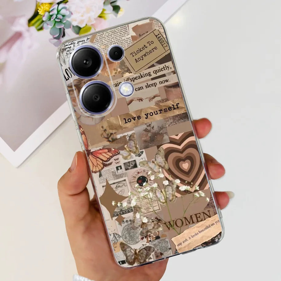 For Xiaomi Poco M6 Pro 2024 Case New Fashion Marble Cartoon Cover Soft Clear Silicone Funda For Xiaomi Poco M6 Pro 4G Phone Case - Caseverse