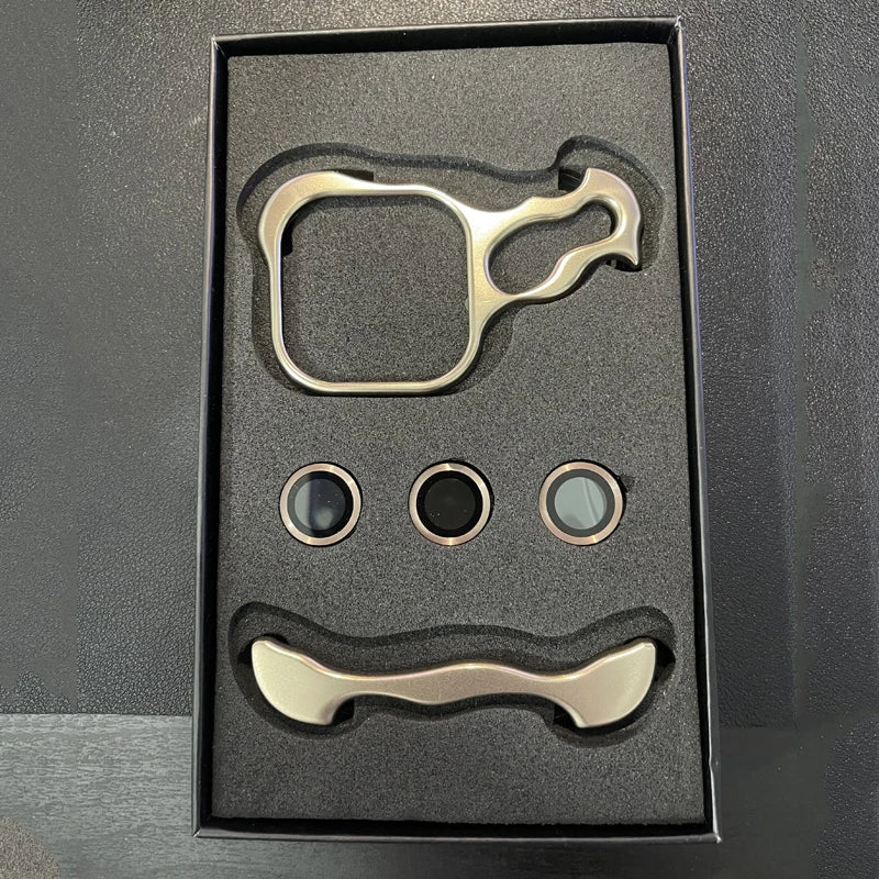 Luxury Irregular Aluminum Alloy Bumper Phone Case For IPhone 12 13 14 15 16 Pro Max 16Pro Plus Lens Film Protection Metal Cover Caseverse