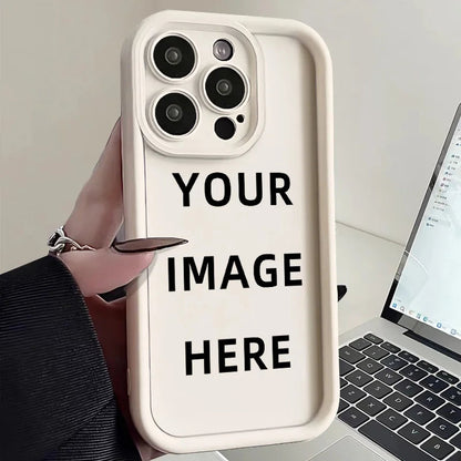 Customized Silicone Anti-fall Phone Case for iPhone 15 14 13 12 Pro Max Plus Phone Cover Personalized Design DIY Photo Caseverse