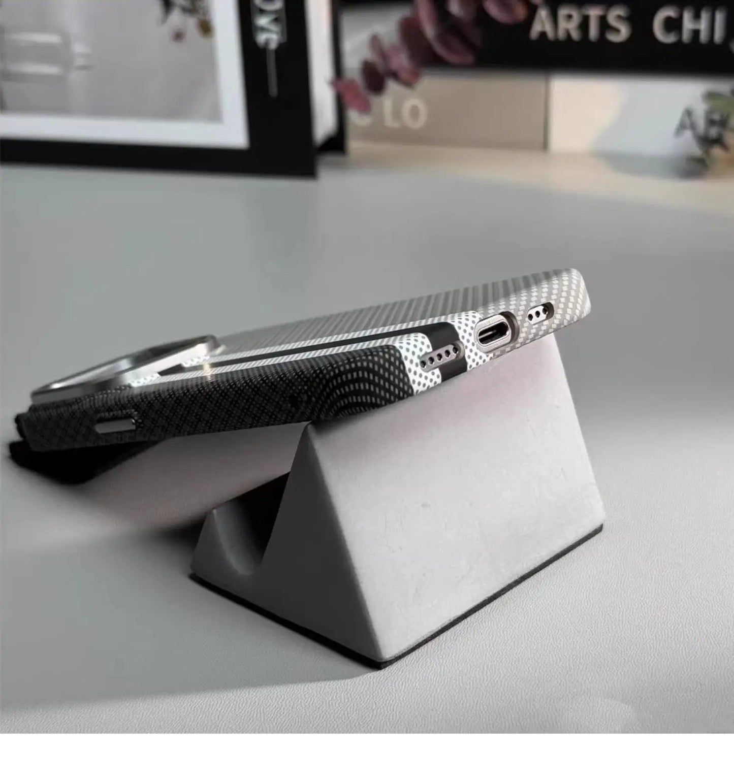 Abstract Carbon Fibre MagSafe Case for iPhone 16 15 Pro Max 14 Cover Wireless Charging Alloy Lens Camera Bumper Hard Armor Shell Caseverse