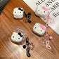 Cute Pink Hello KT Cat Cover for AirPods 4 Cartoon Earphone Case for Airpods Pro2 Pro 3 2 1 Protective Cover with Keychain Caseverse