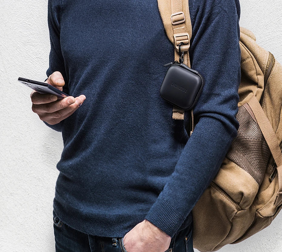 UGREEN Earphone Case Hard Headphone Bag for Airpods Earpods Sennheiser Ear Pads Wireless Bluetooth Earphone Accessories Caseverse