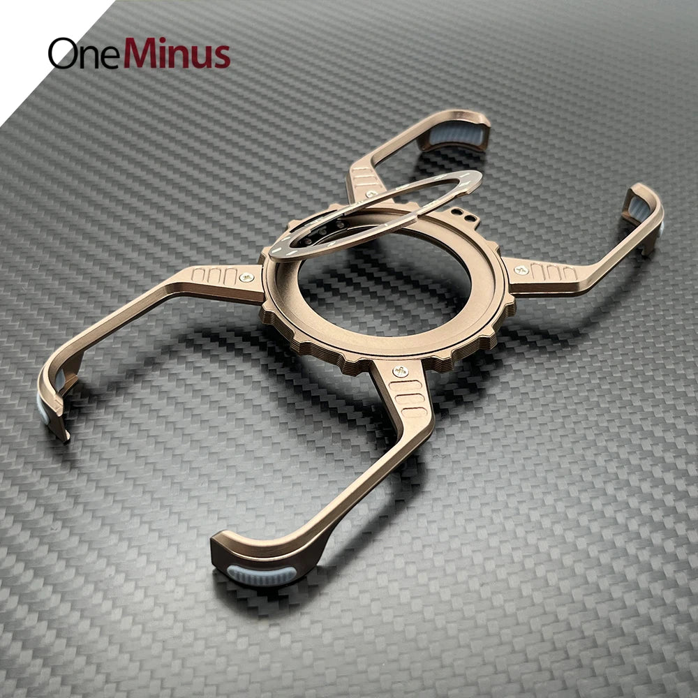 Metal Magnetic Case For iphone 16 Pro Max Cover 16 Plus 15 14 13 Aluminum Alloy Rimless Bumper Built-in 360° Invisible Holder